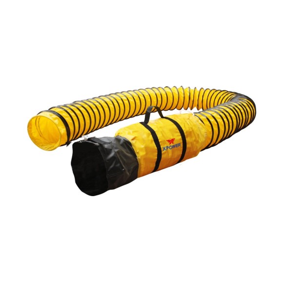 XPOWER Extra Flexible 8" and 12” Diameter 25 Ft Ventilation PVC Duct Hose